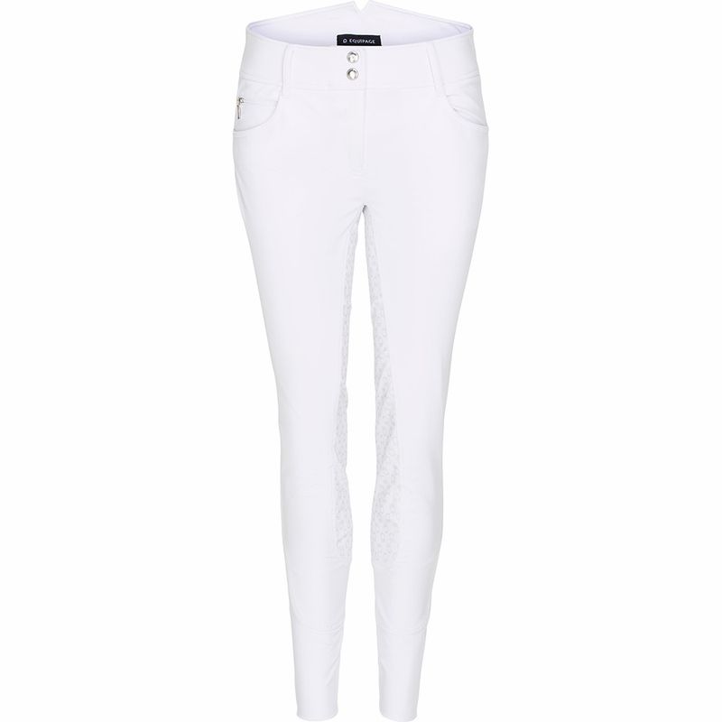 Andalouse Ridebukse Full grip Hvit